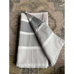 Threshold Blocked Striped Shower Curtain